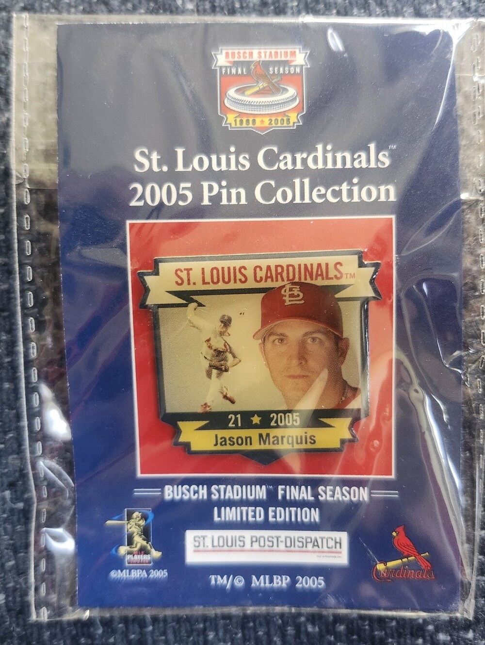 St. Louis Post-Dispatch St Louis Cardinals 2005 Pin Collection Jason Marquis